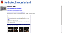 Desktop Screenshot of noorderland.co.za