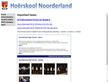 Tablet Screenshot of noorderland.co.za
